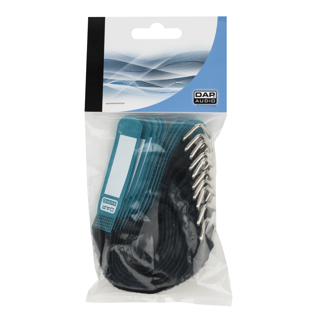 Hook and Loop Fastener 200 x 20 mm - Groen - Set van 10