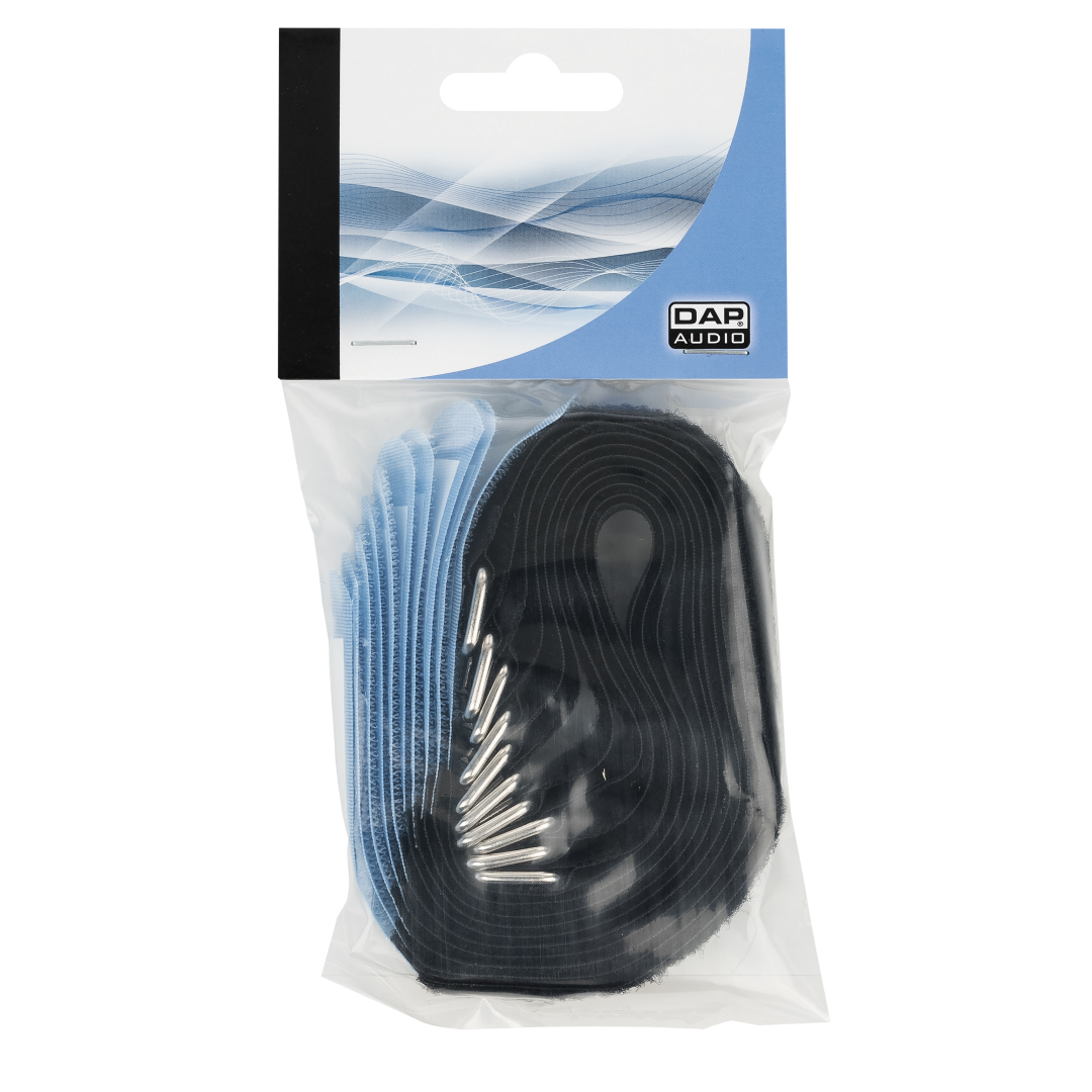 Hook and Loop Fastener 300 x 20 mm - Blauw - Set van 10