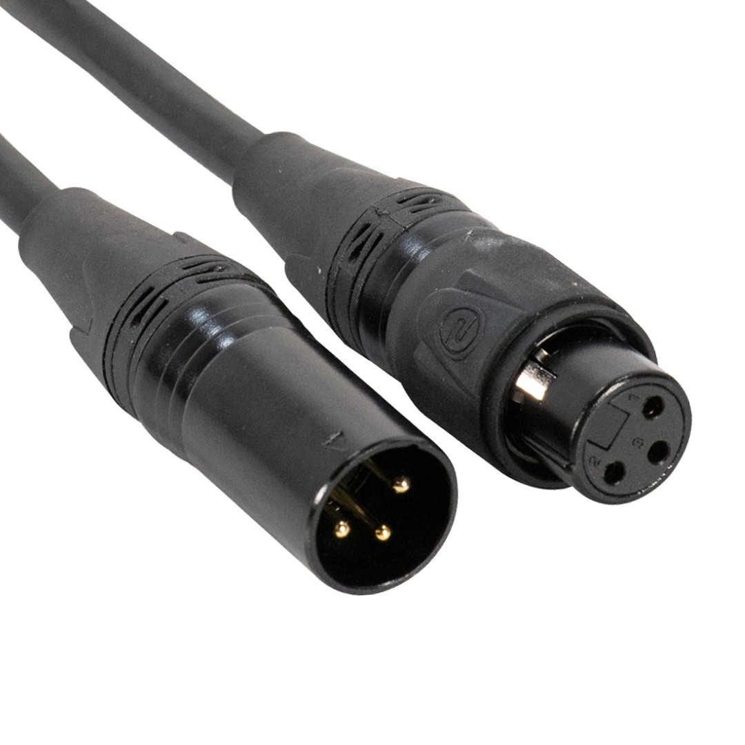 DMX 3pin IP65 1,0m STR