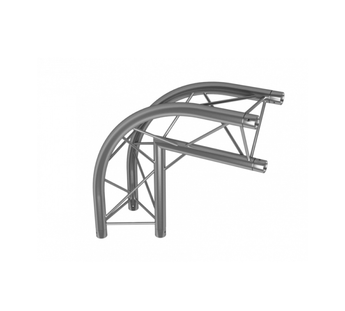 DT 23/2-C25R-L90 3-Punts Driehoektruss 2-Weg Hoek – 90° Afgerond Apex In