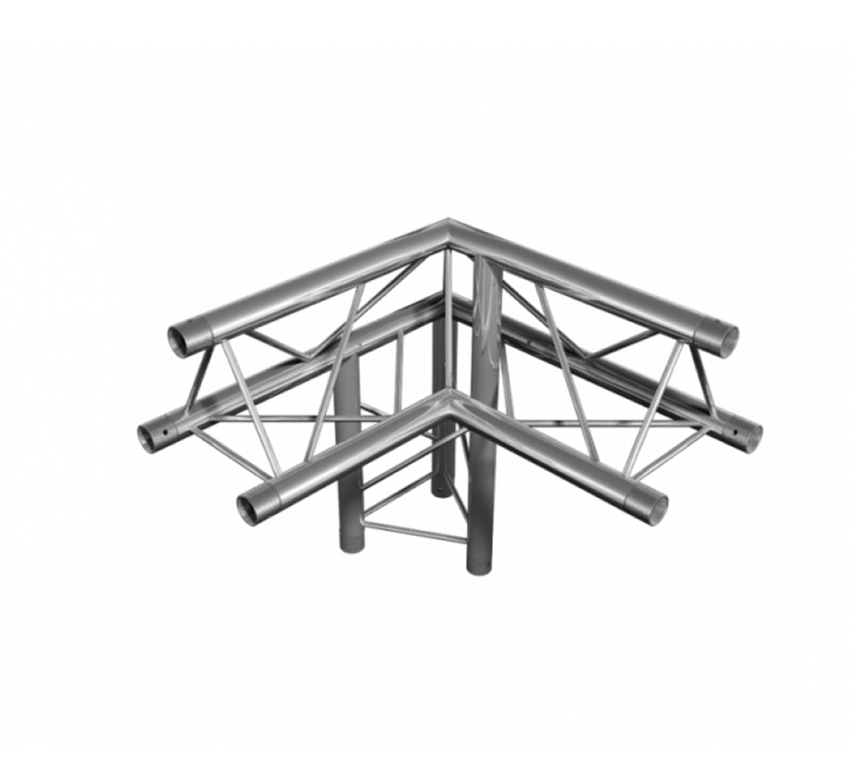 DT 23/2-C32-ULDL 3-Punts Driehoektruss 3-Weg Hoek – 90° Links/Boven
