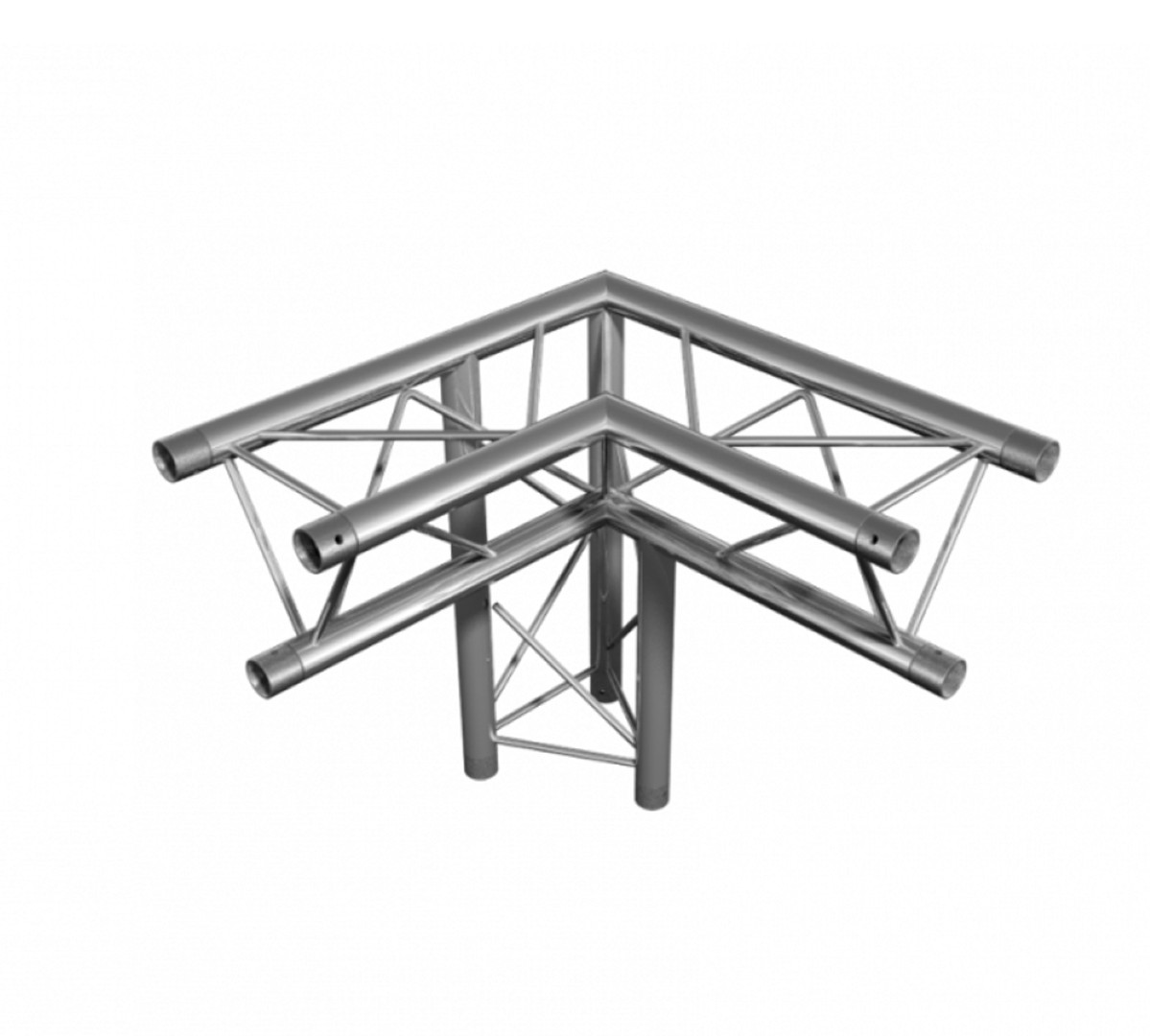 DT 23/2-C34-LD 3-Punts Driehoektruss 3-Weg Hoek – 90° Links/Beneden