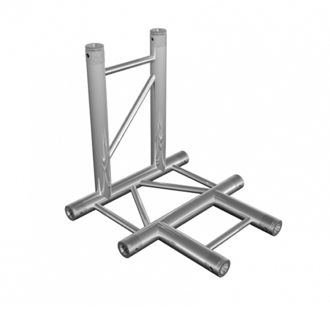 DT 32/2-T42H-TD Horizontale 4-Weg T-Hoek + Omlaag