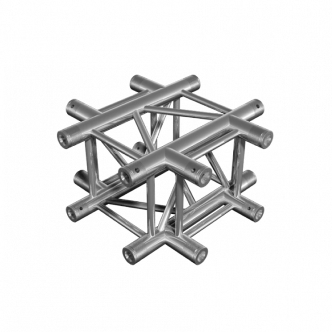 4-weg kruisstuk horizontaal DT 34/2-C41-X  vierkant truss 