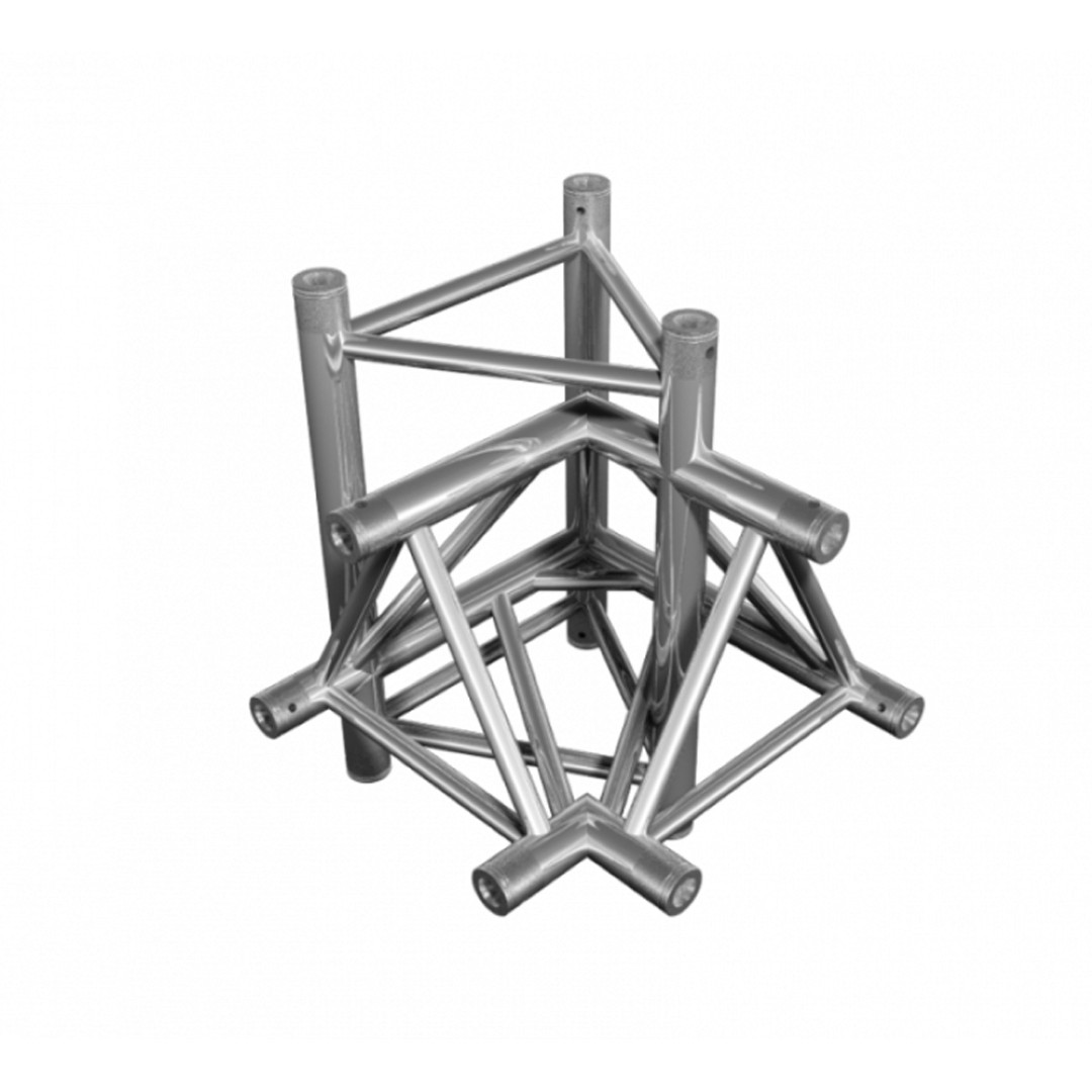 DT 43/2-C45-LUDL 3-Weg Hoek 90 Graden + Up/Down – Driehoek Truss