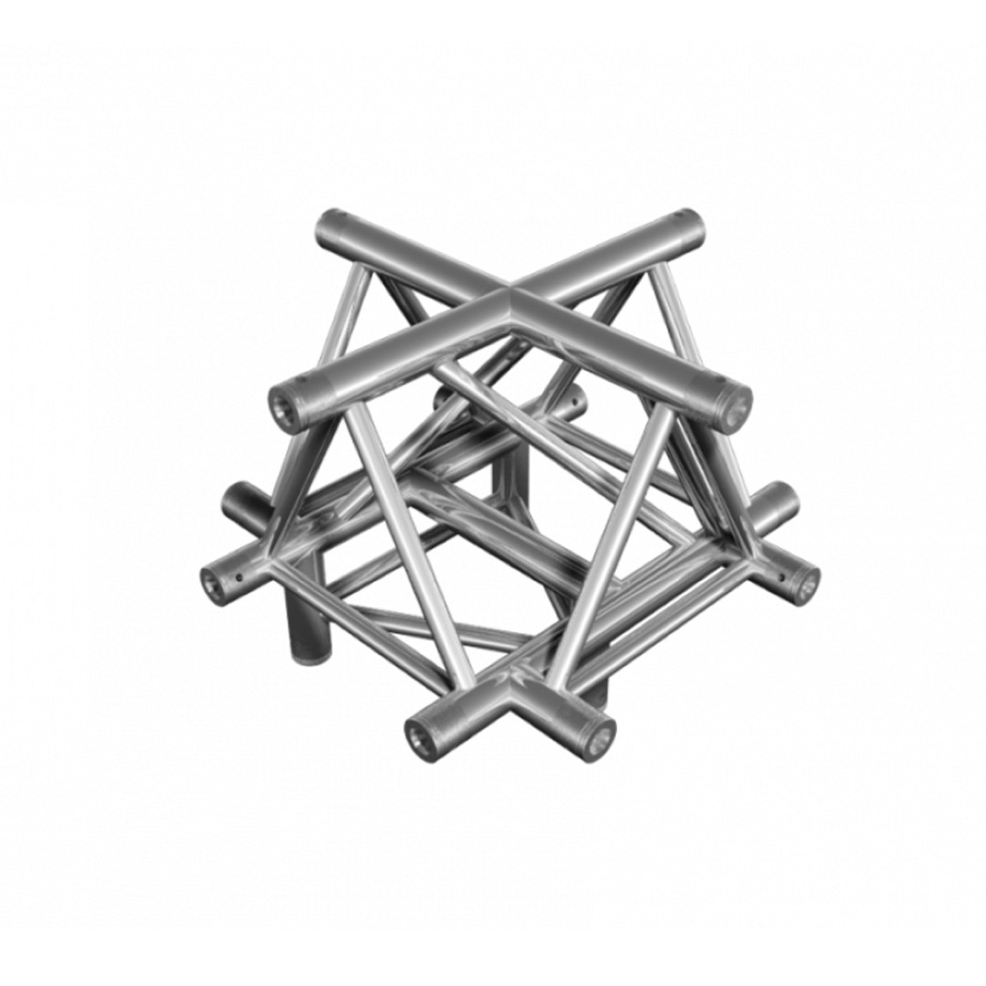 DT 43/2-C52-XU 5-Weg X-Kruispunt 90 Graden + Omhoog – Driehoek Truss