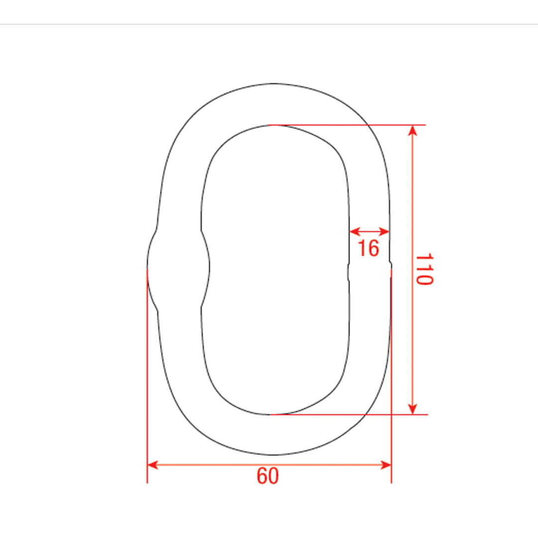 Master Link 2 Ton - zwart