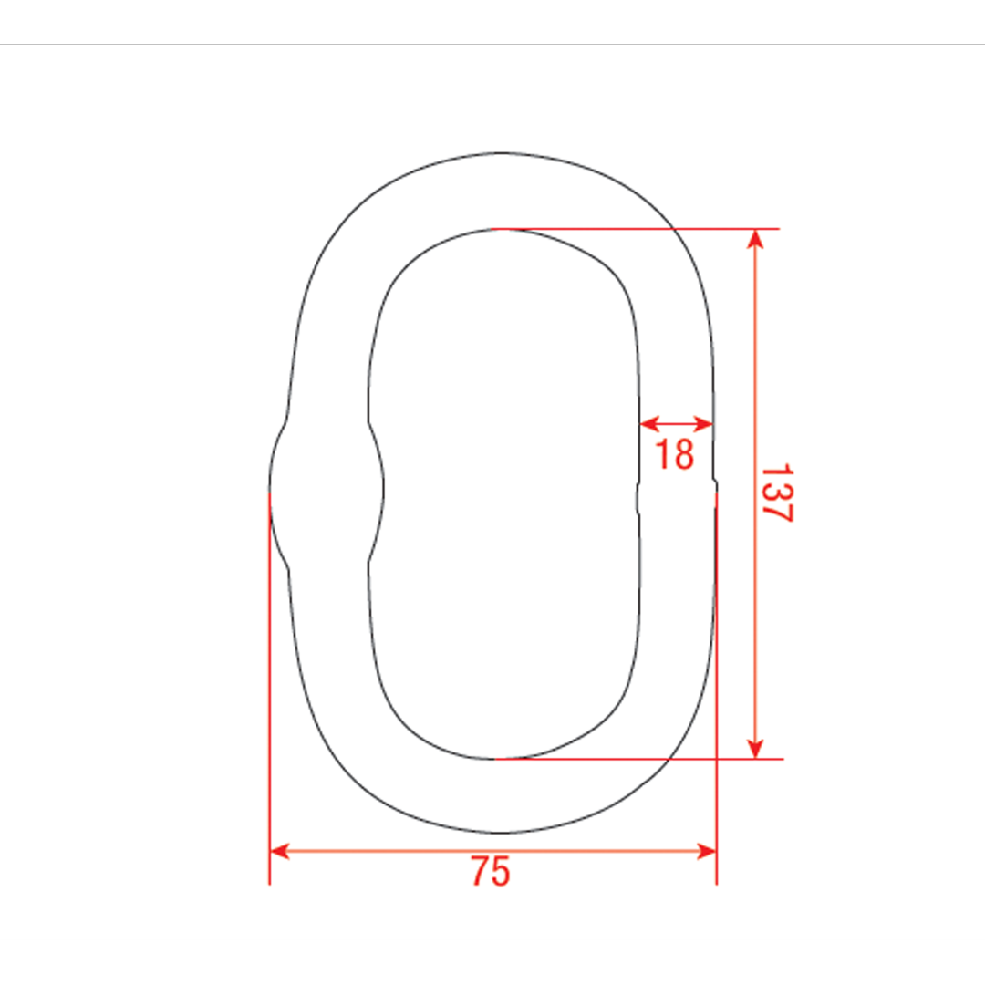 Master Link 3,1 Ton - zwart