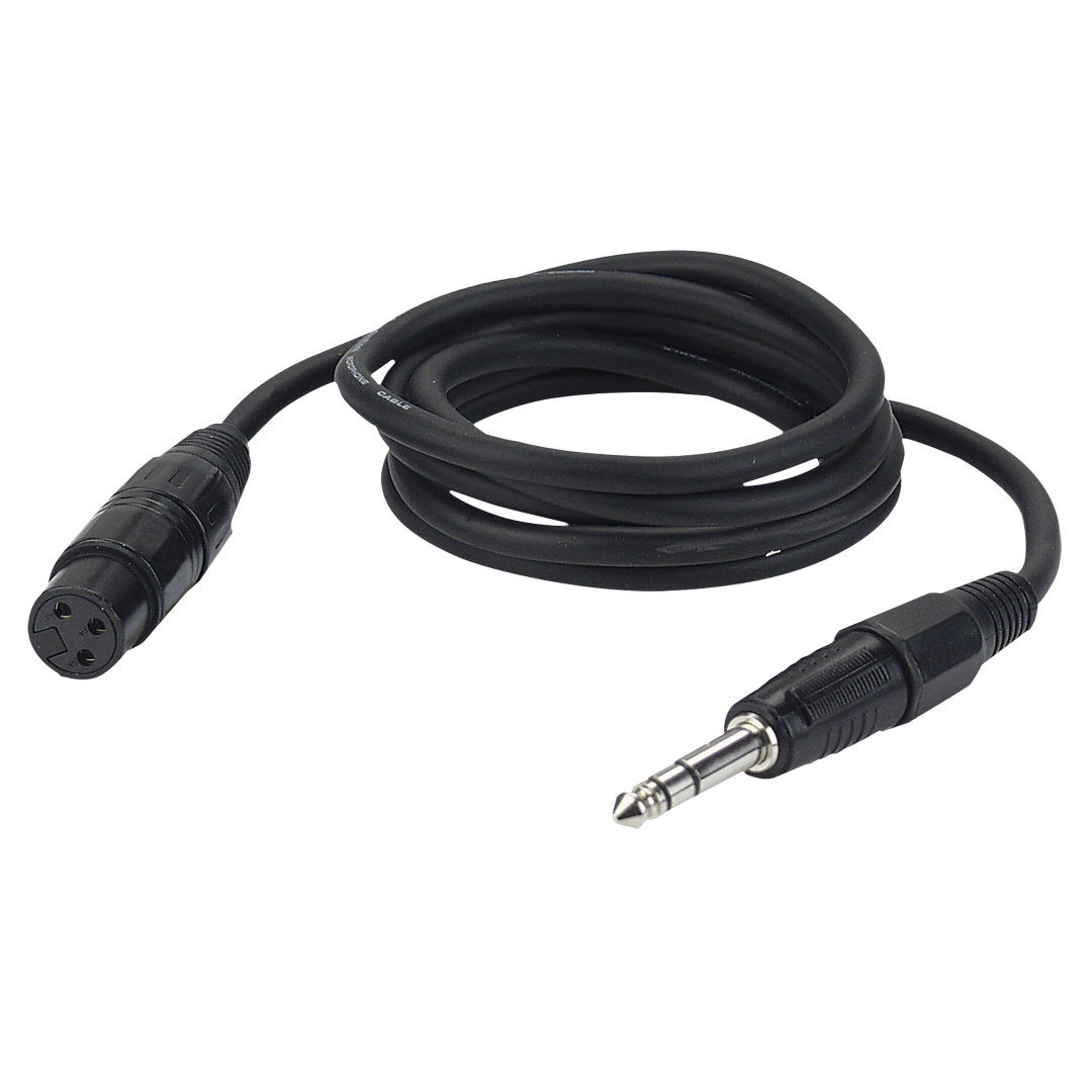 FL03 - bal. XLR/F 3P to Jack stereo 1,5 m