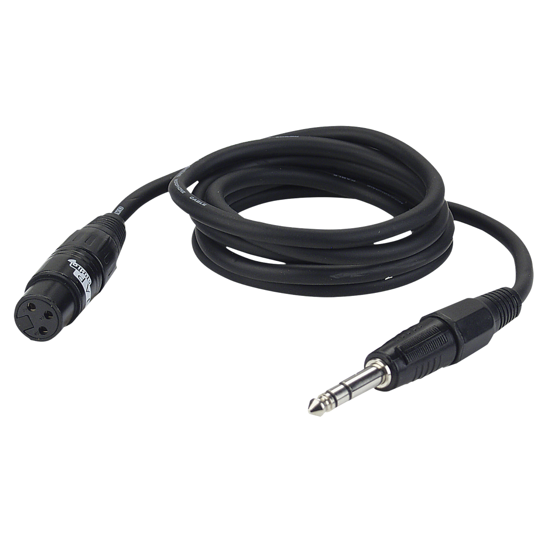 FL03 - bal. XLR/F 3P to Jack stereo 3 m