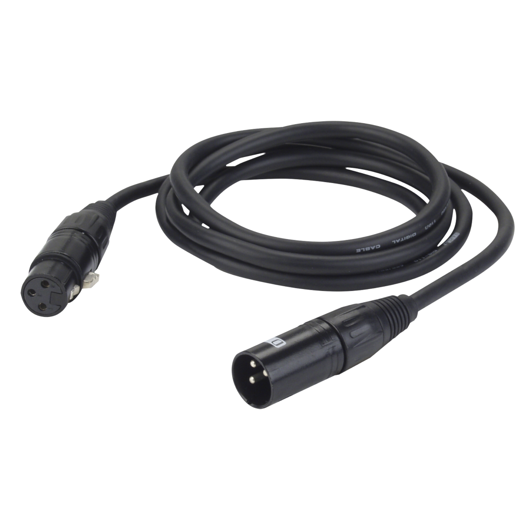 FL09 - DMX/AES-EBU XLR/M 3P to XLR/F 3P 1,5 m