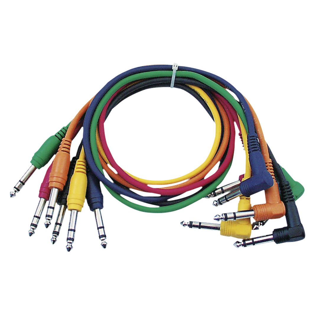 FL15 - 6 coloured bal. patch straight to 90° 60 cm