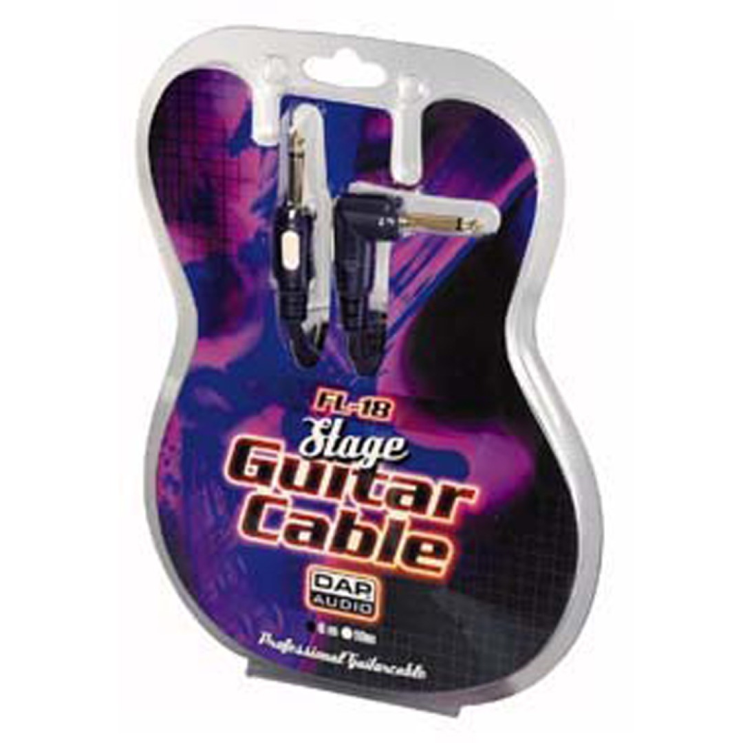 FL18 - Stage Guitar Cable straight Ø 6 mm to 90° 6 m