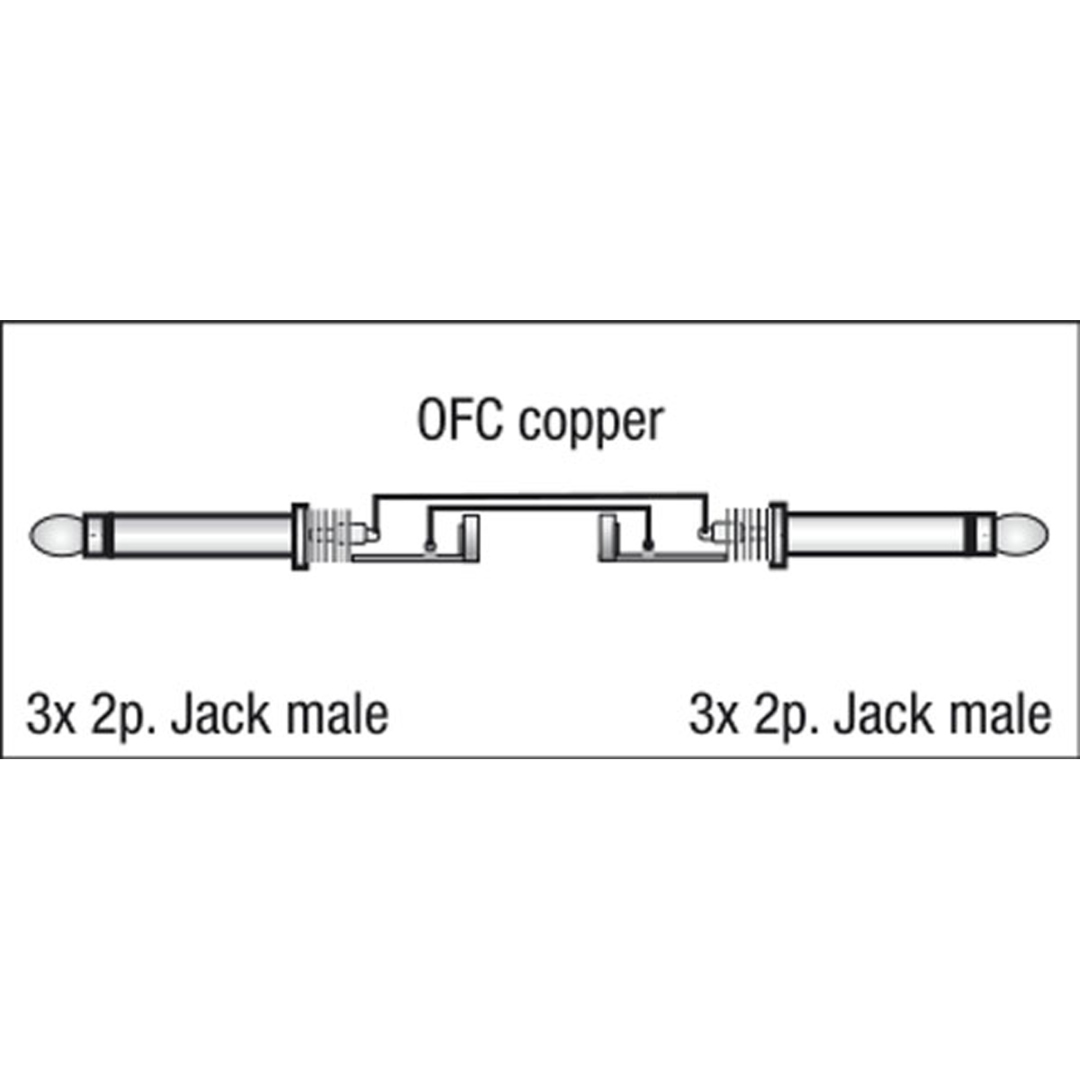 FL21 - 3 mono Jack to 3 mono Jack 1,5 m