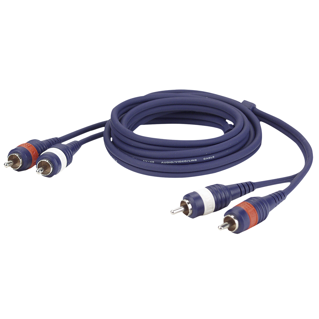 FL24 - 2 RCA male L/R to 2 RCA male L/R 1,5 m