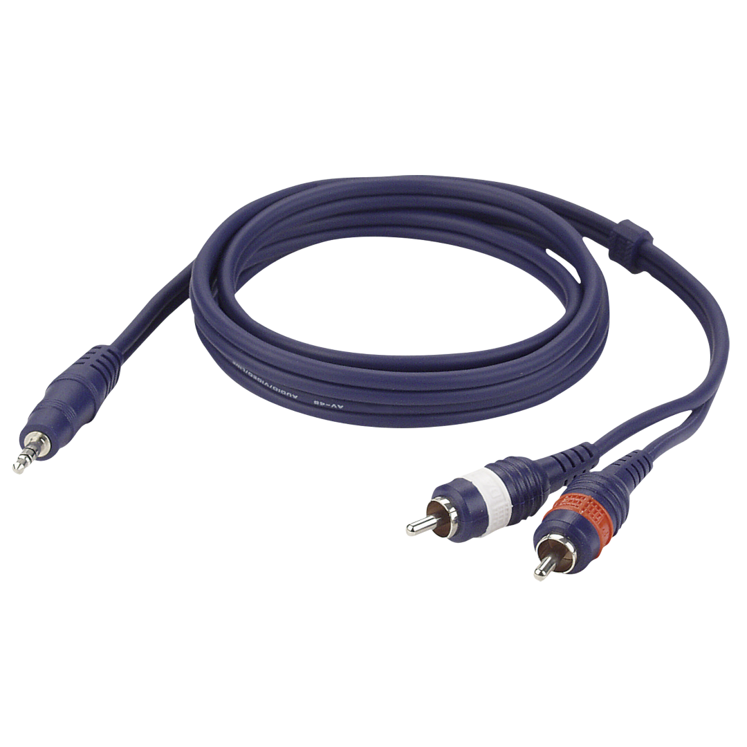 FL30 - stereo mini-jack to 2 RCA male L/R 1,5 m