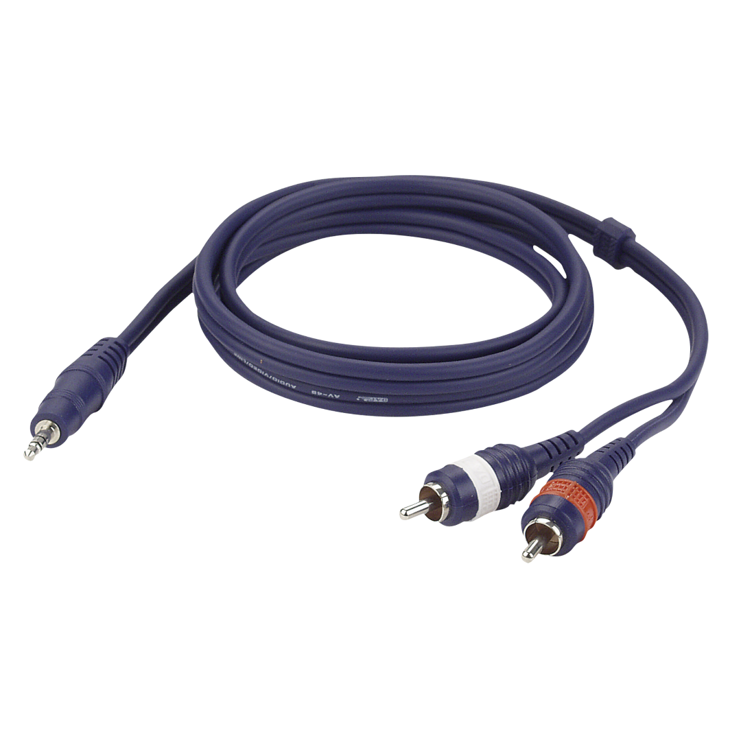 FL30 - stereo mini-jack to 2 RCA male L/R 3 m