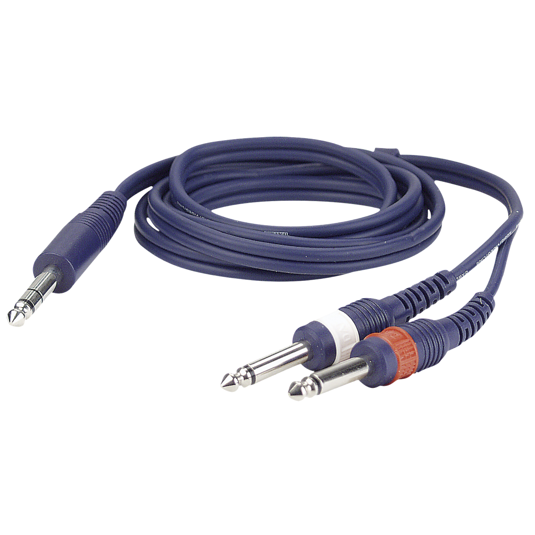 FL34 - stereo Jack to 2 mono Jack L/R 1,5 m