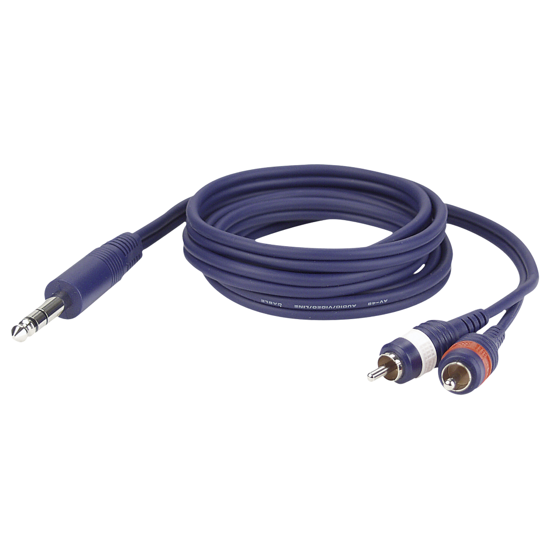 FL35 - Stereo Jack to 2 RCA male L/R 1,5 m