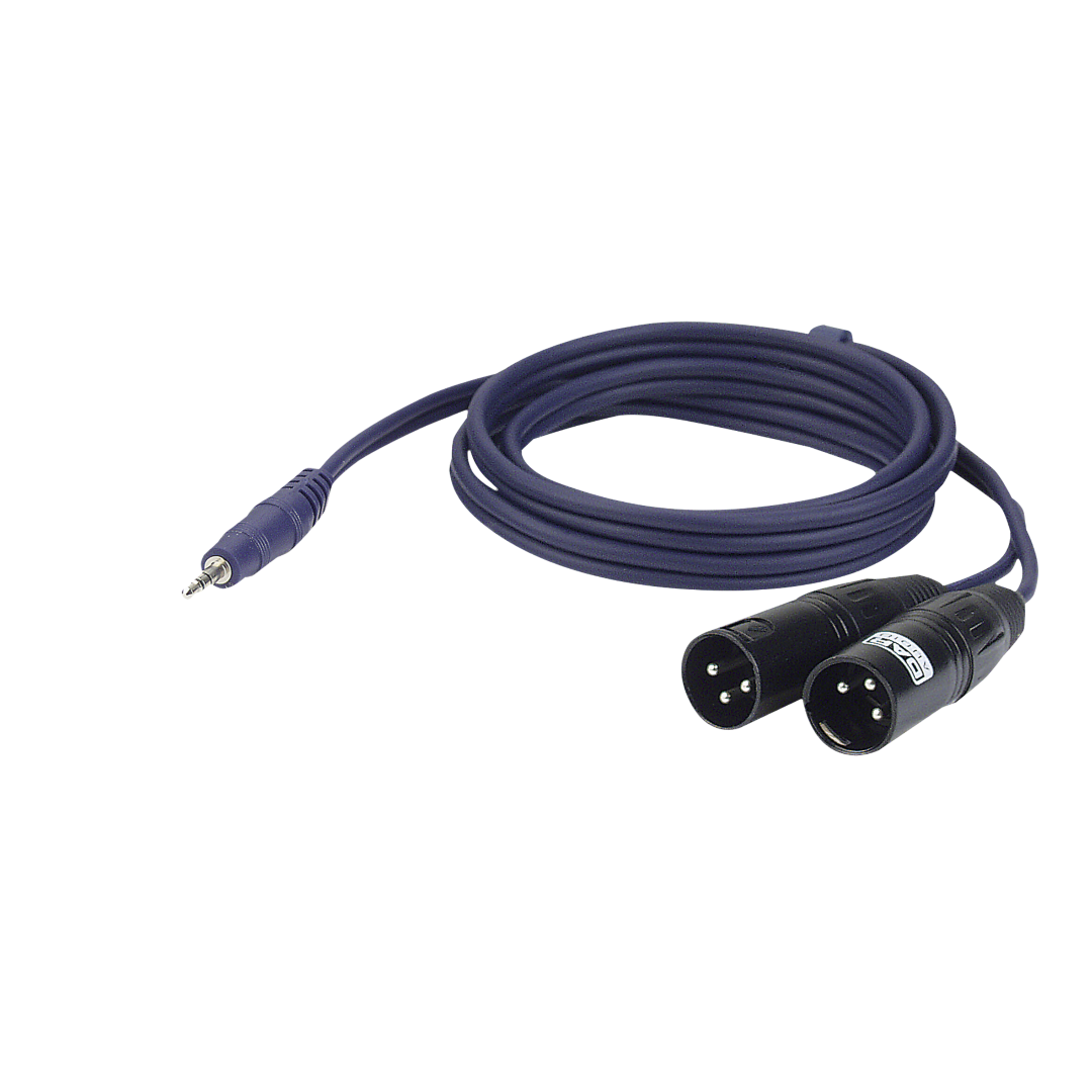 FL46 - stereo mini-jack to 2 XLR/M 3P 1,5m
