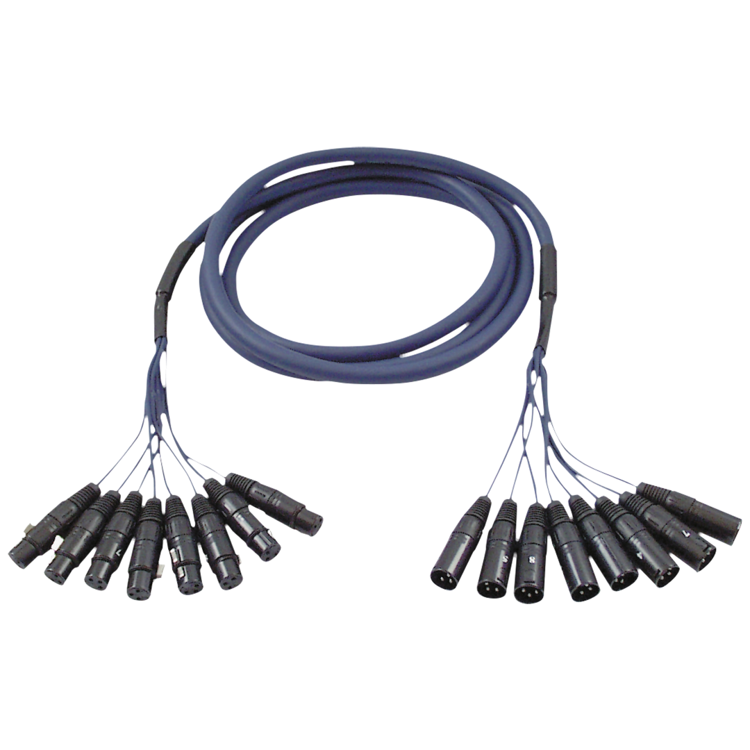 FL60 - 8 XLR/M 3P to 8 XLR/F 3P 6 m