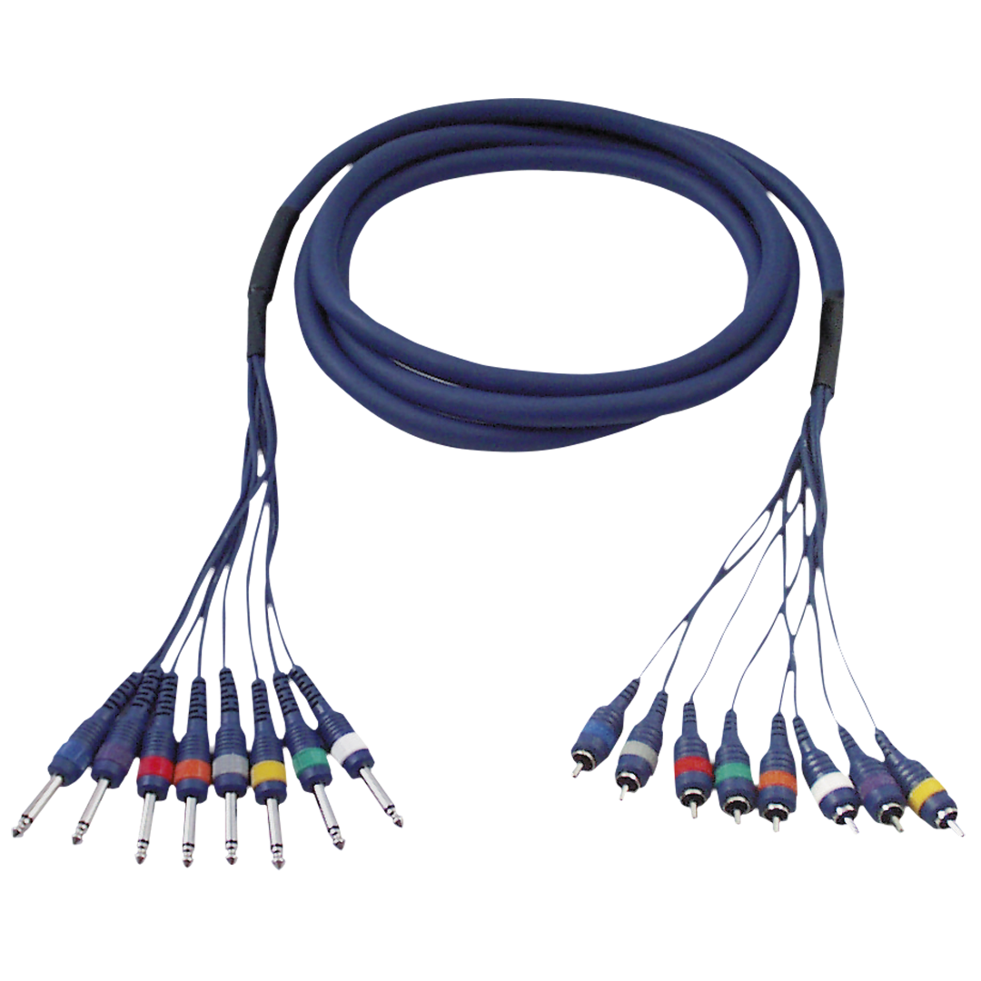FL64 - 8 Jack mono to 8 RCA/M 6 m