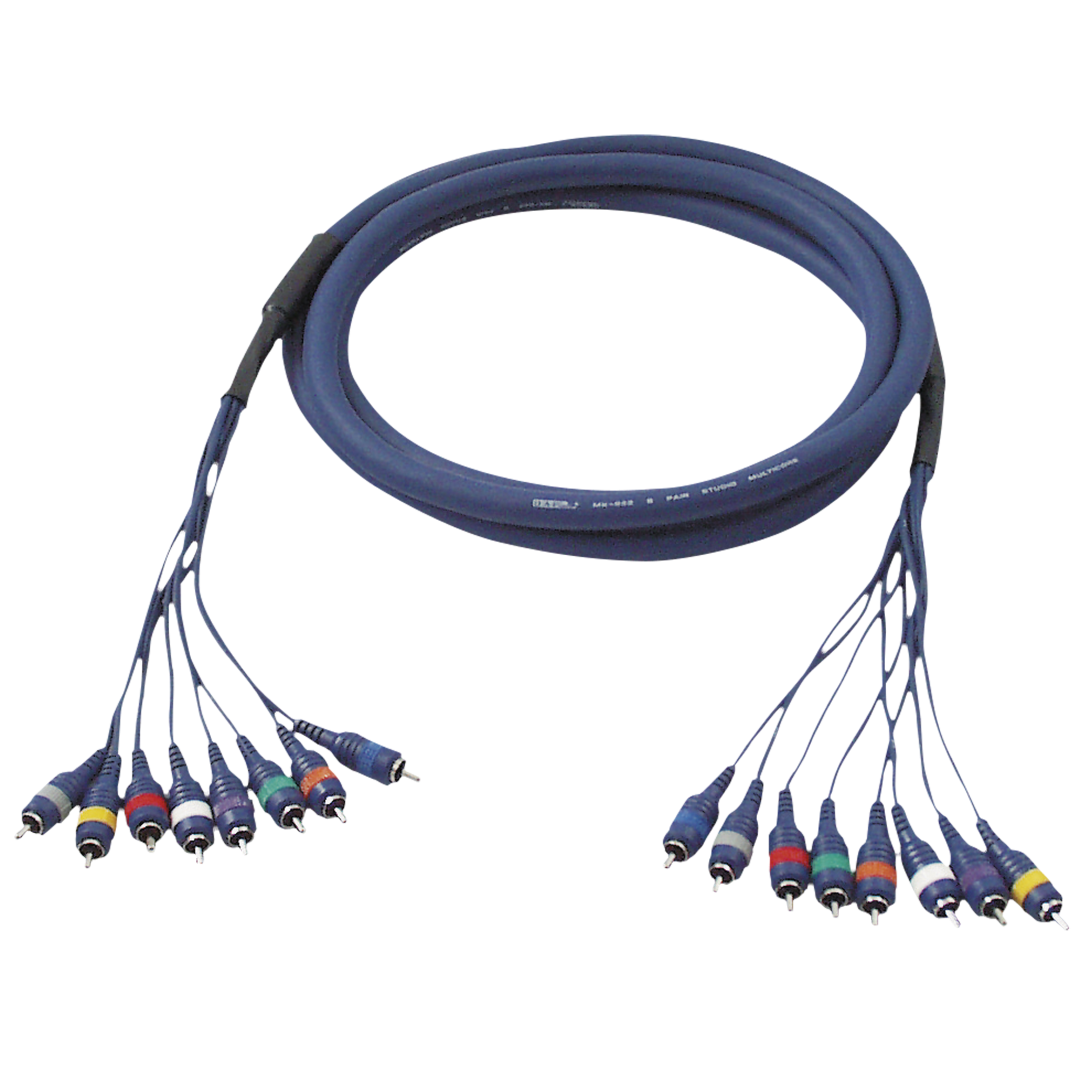 FL65 - 8 RCA/M to 8 RCA/M 6 m