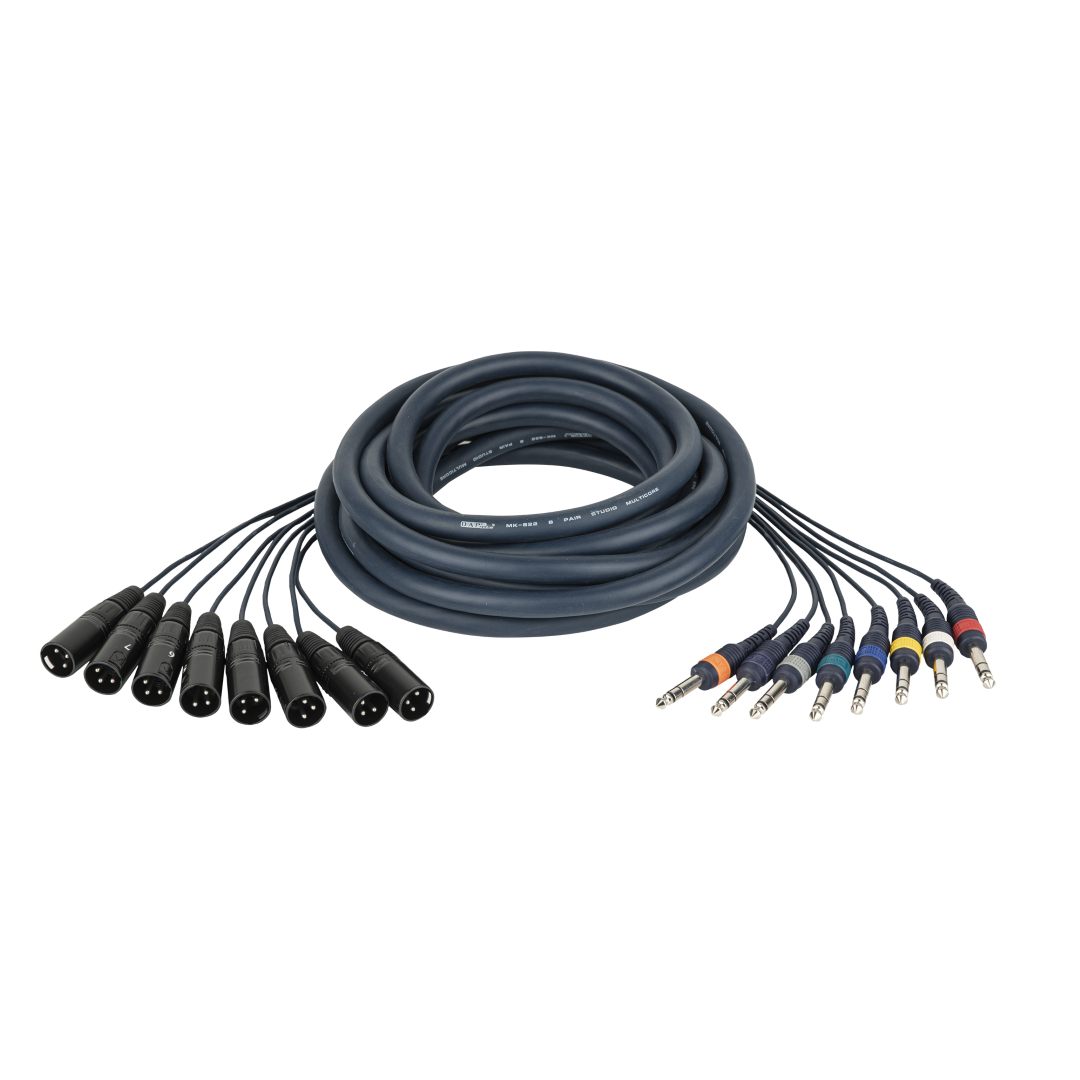 FL68 - 8 XLR/M 3P to 8 Jack stereo 3 m