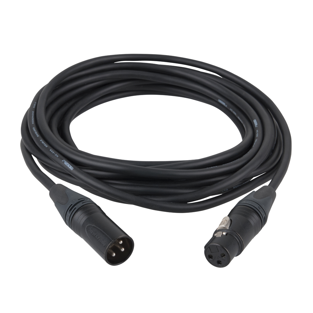 FL72 - bal. XLR/M 3P to XLR/F 3P Neutrik XX series 10 m - zwart