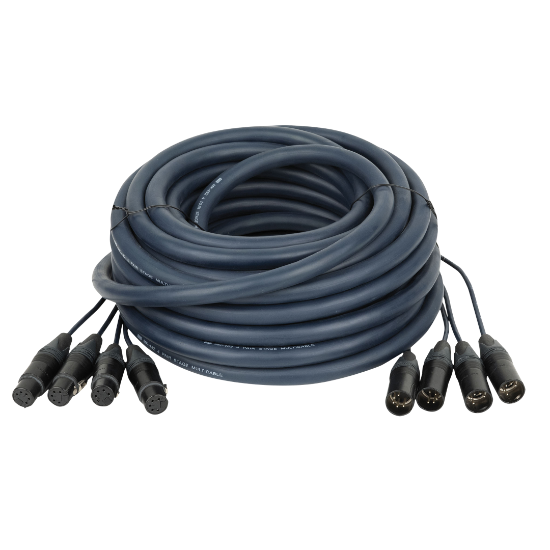 Neutrik DMX Snake 4-way 5-pin XLR 4-universe Multikabel - 20 m