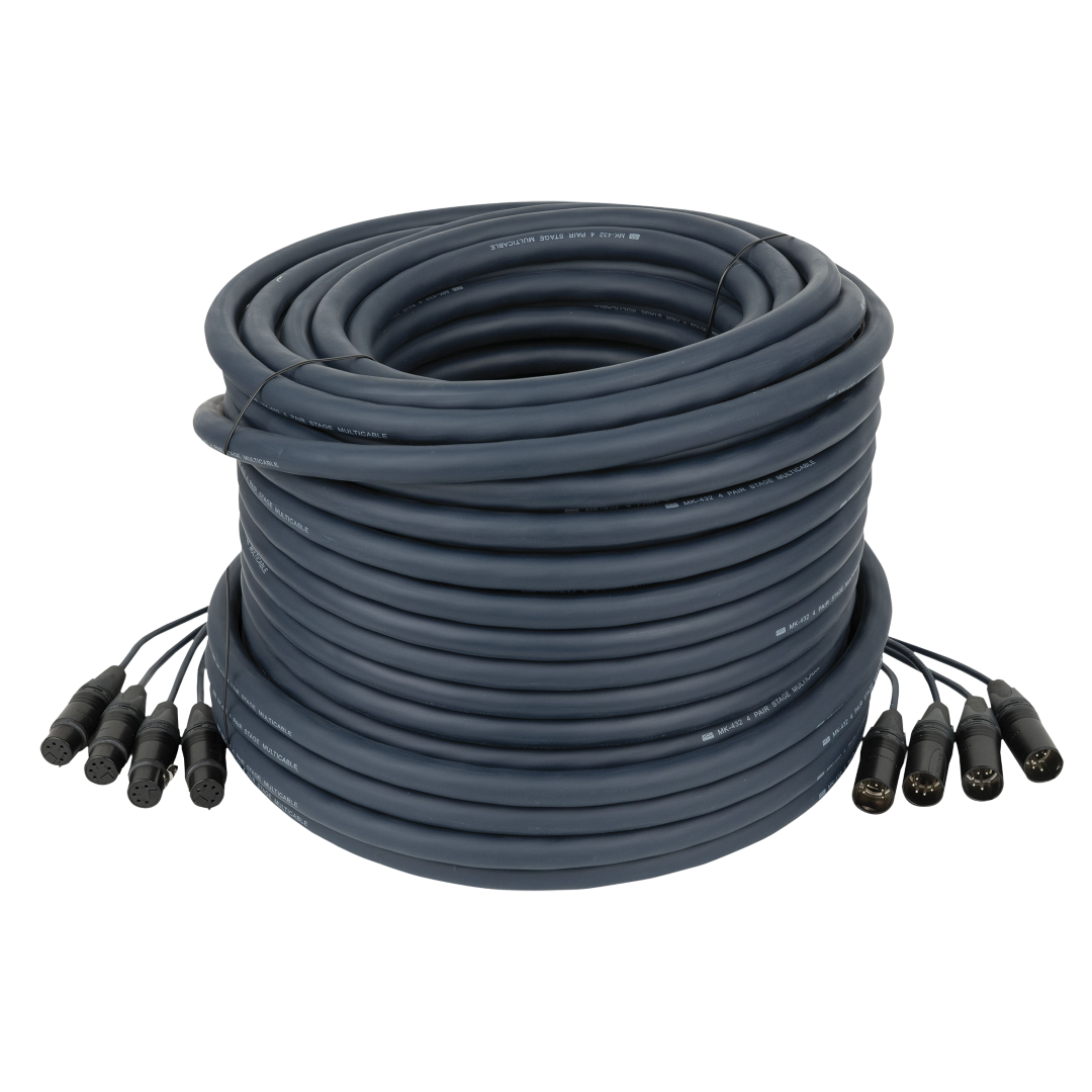 Neutrik DMX Snake 4-way 5-pin XLR 4-universe Multikabel - 50 m