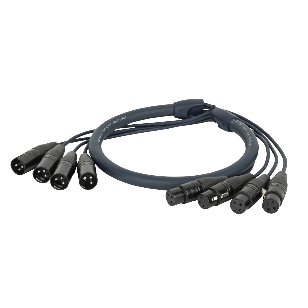 DMX Snake 4-way 3-pin XLR 4-universe Multikabel - 20 m