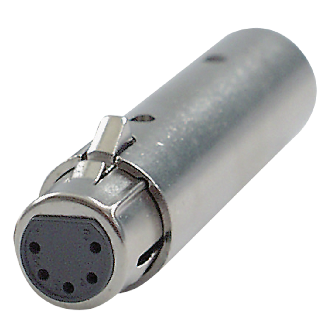 FLA30 - XLR 5P female to XLR 3P male adapter 3p. XLR male > 5-p. XLR female - DMX-adapter