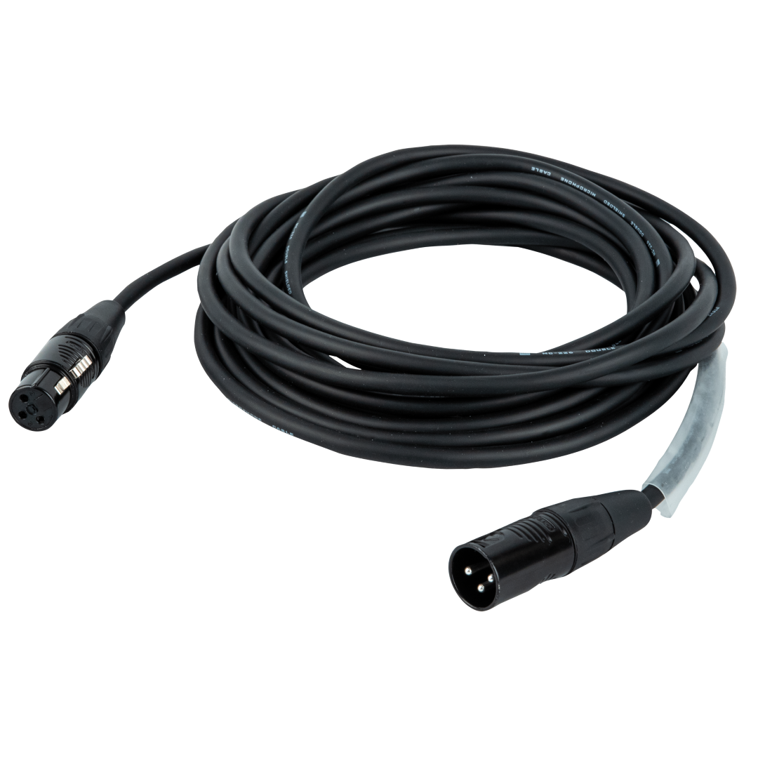 FLR01 XLR M/F Mic/Line Cable Rean RC3 series 3 m - Verzilverd