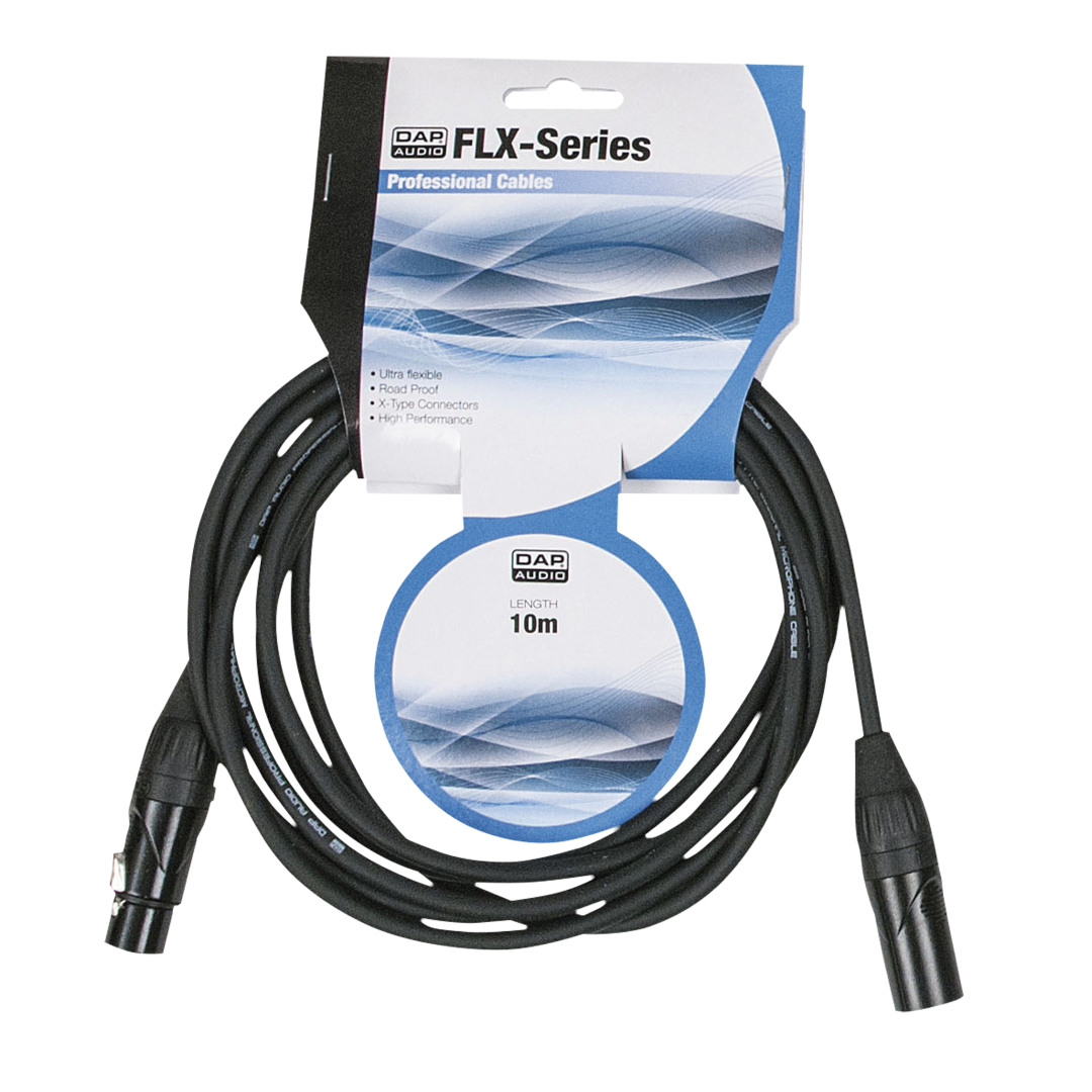 FLX01- bal. XLR/M 3P to XLR/F 3P X-type 10 m