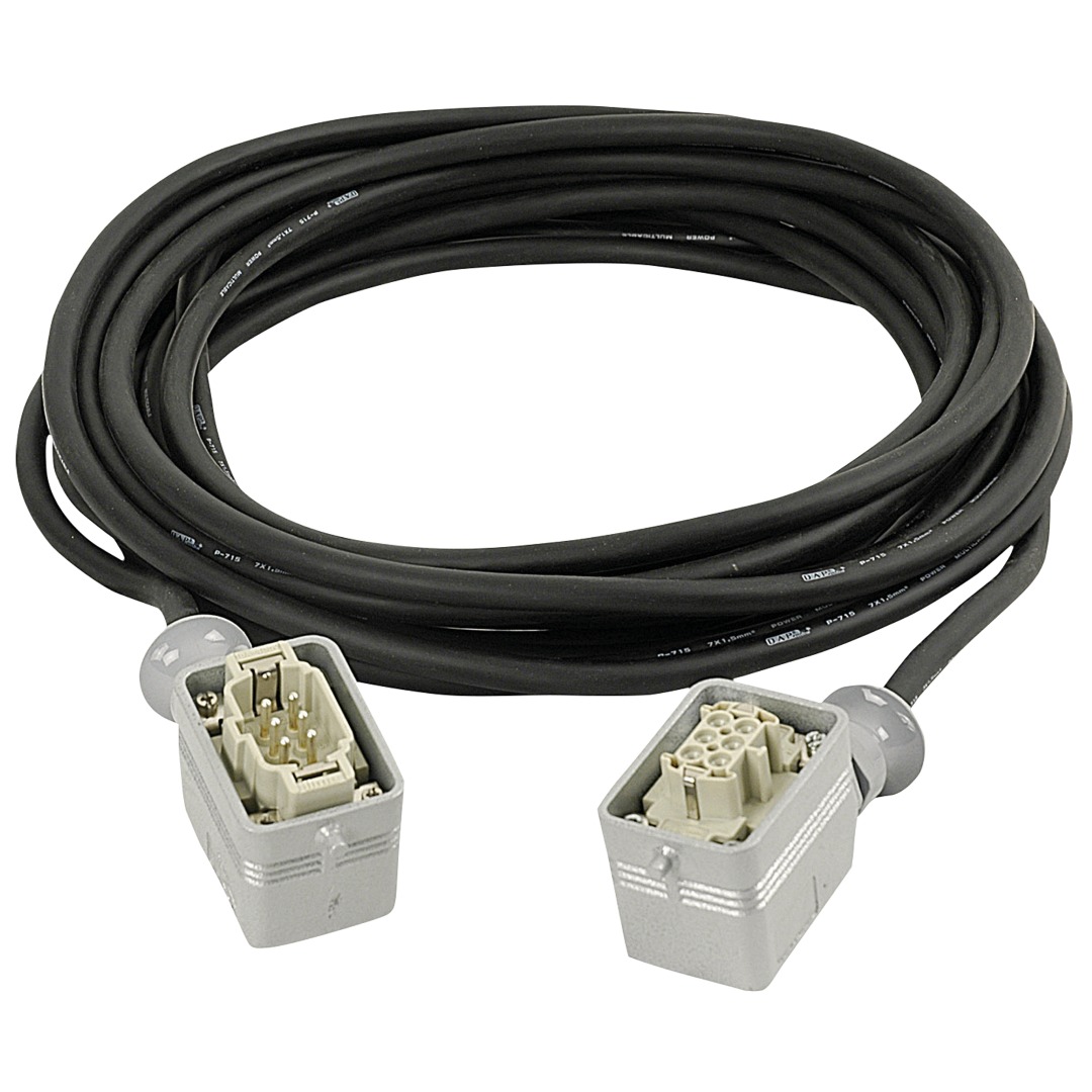 Power Multicable 6-Pin Male-Female, 6 x 1.5 mm² 10 m, 6 x 1,5 mm2