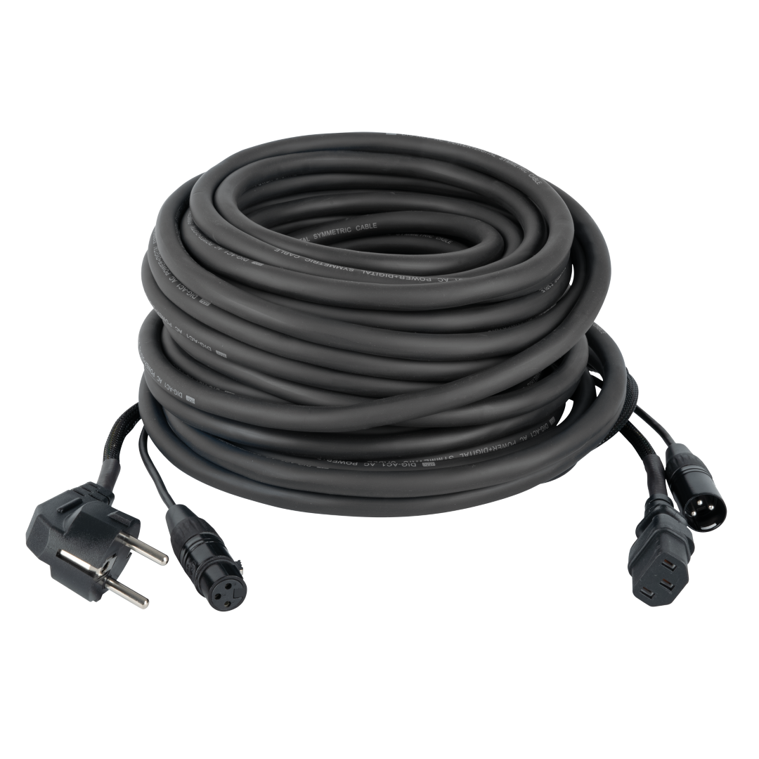 FP08 - Schuko/XLR F - IEC/XLR M - Audio / Power 20 m Audio / Power