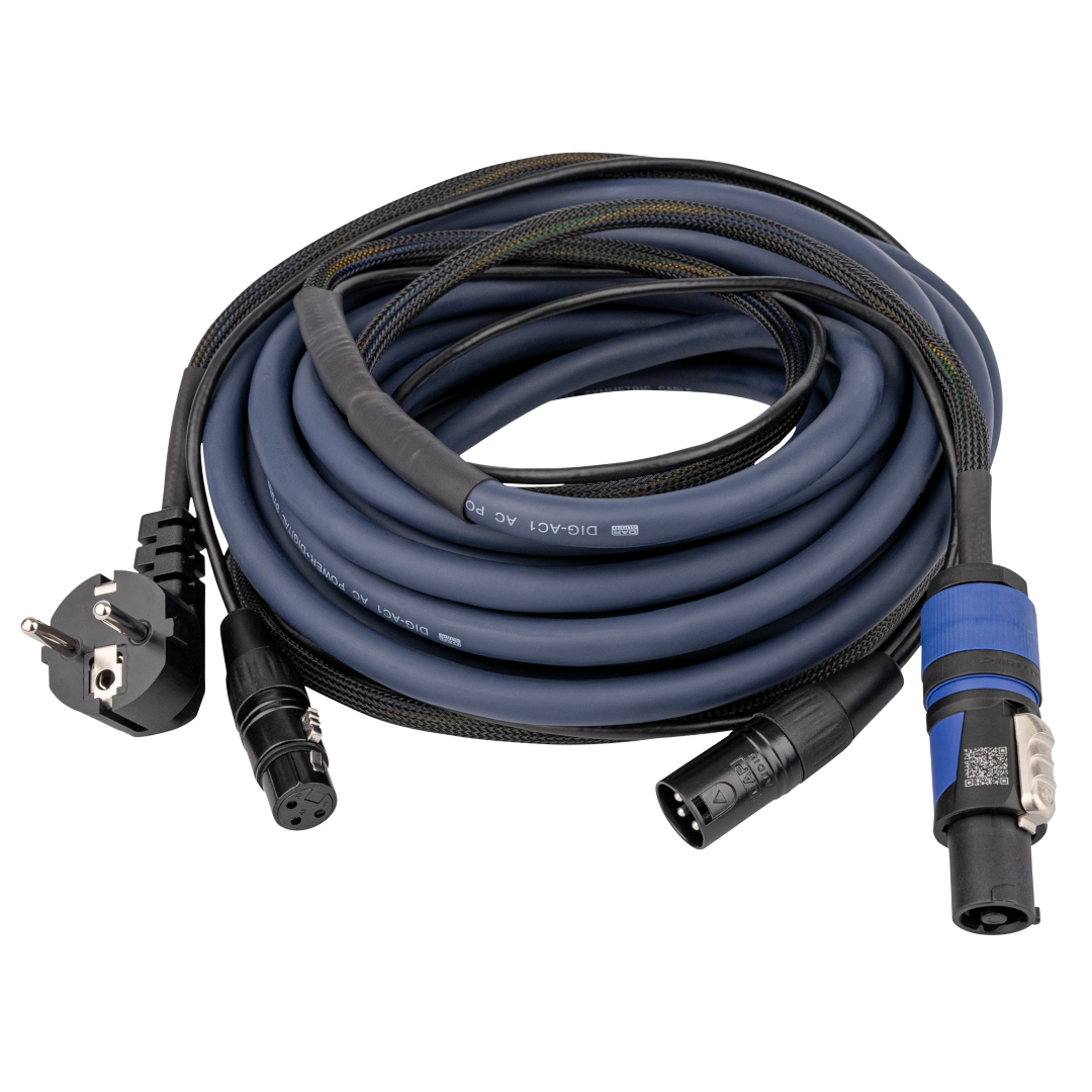 FP10 - Schuko/XLR F - powerCON/XLR M - Audio / Power 10 m Audio / Power