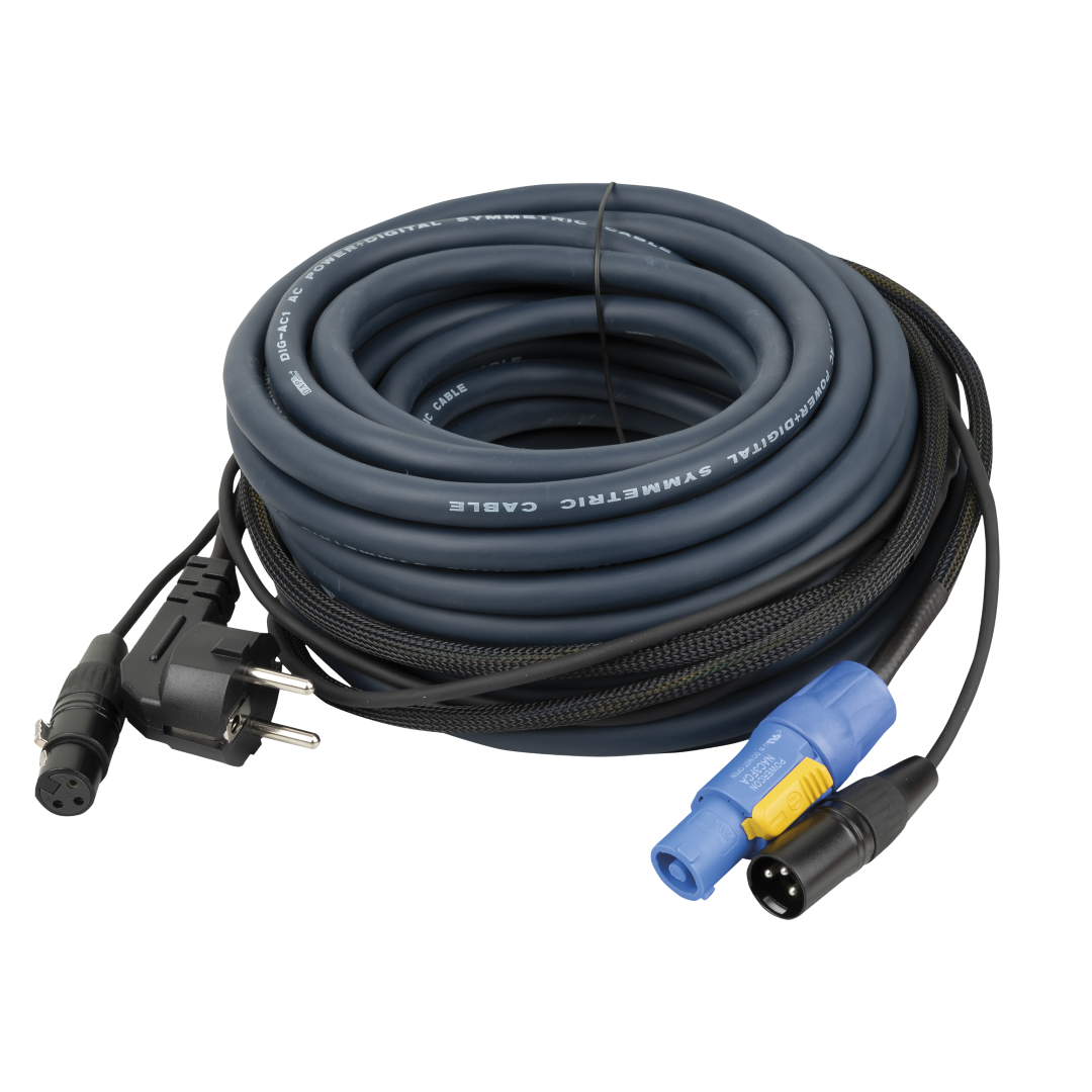 FP10 - Schuko/XLR F - powerCON/XLR M - Audio / Power 15 m Audio / Power