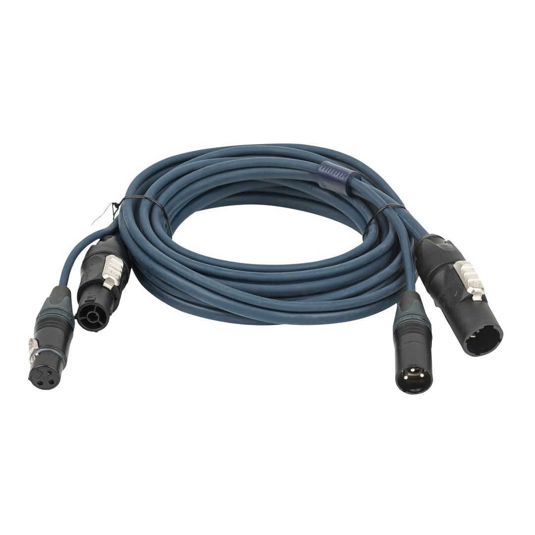 FP-13 Hybrid Cable - powerCON TRUE1 & 3-pin XLR - DMX / Power DMX & Stroom - 15 m