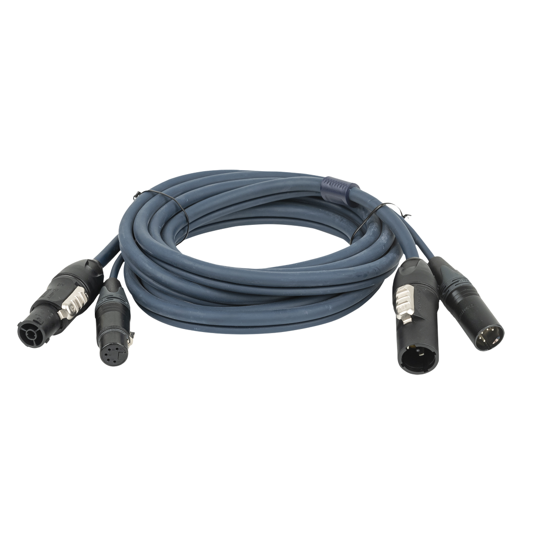 FP-14 Hybrid Cable - powerCON TRUE1 & 5-pin XLR - DMX / Power DMX & Stroom - 150 cm