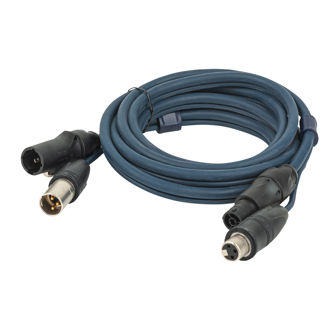 FP-15 Hybrid Cable - powerCON TRUE1 & 3-pin XLR IP - DMX / Power DMX & Stroom - 15 m