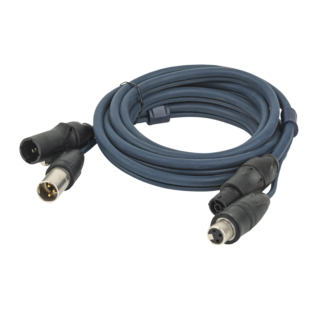 FP-15 Hybrid Cable - powerCON TRUE1 & 3-pin XLR IP - DMX / Power DMX & Stroom - 6 m