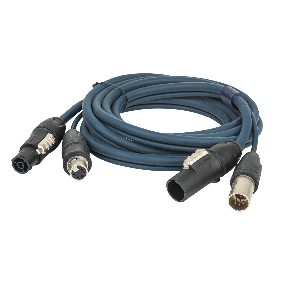 FP-16 Hybrid Cable - powerCON TRUE1 & 5-pin XLR IP - DMX / Power DMX & Stroom - 15 m