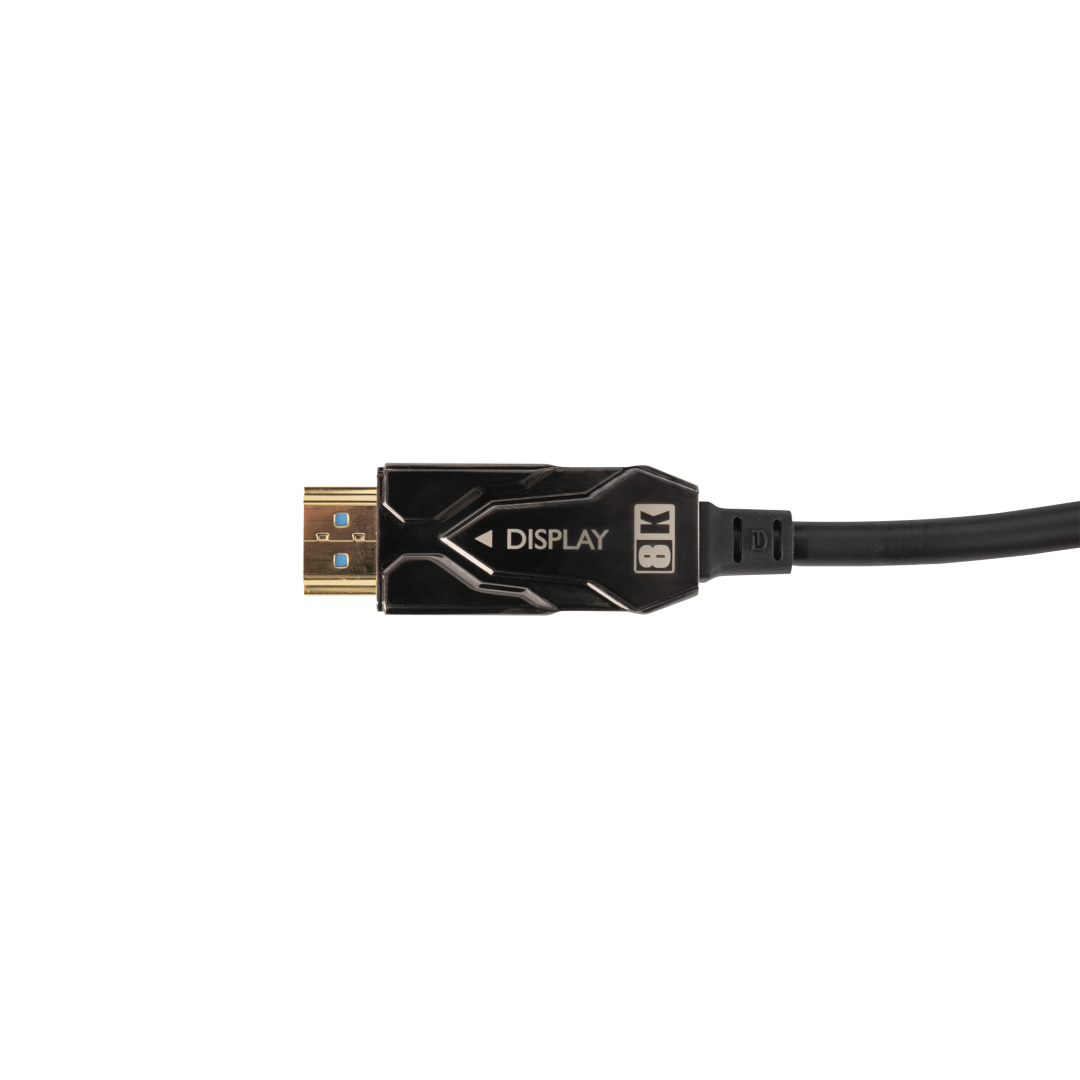 Armoured HDMI 2.1 AOC 8K Fibre Cable 15 m - Gepantserd - verguld