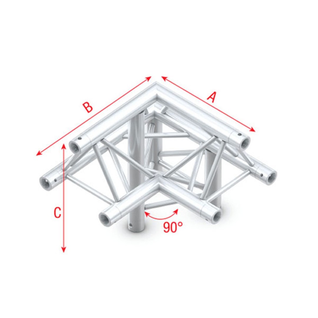 Pro-30 Triangle G Truss - Corner down right - apex up ALU31 