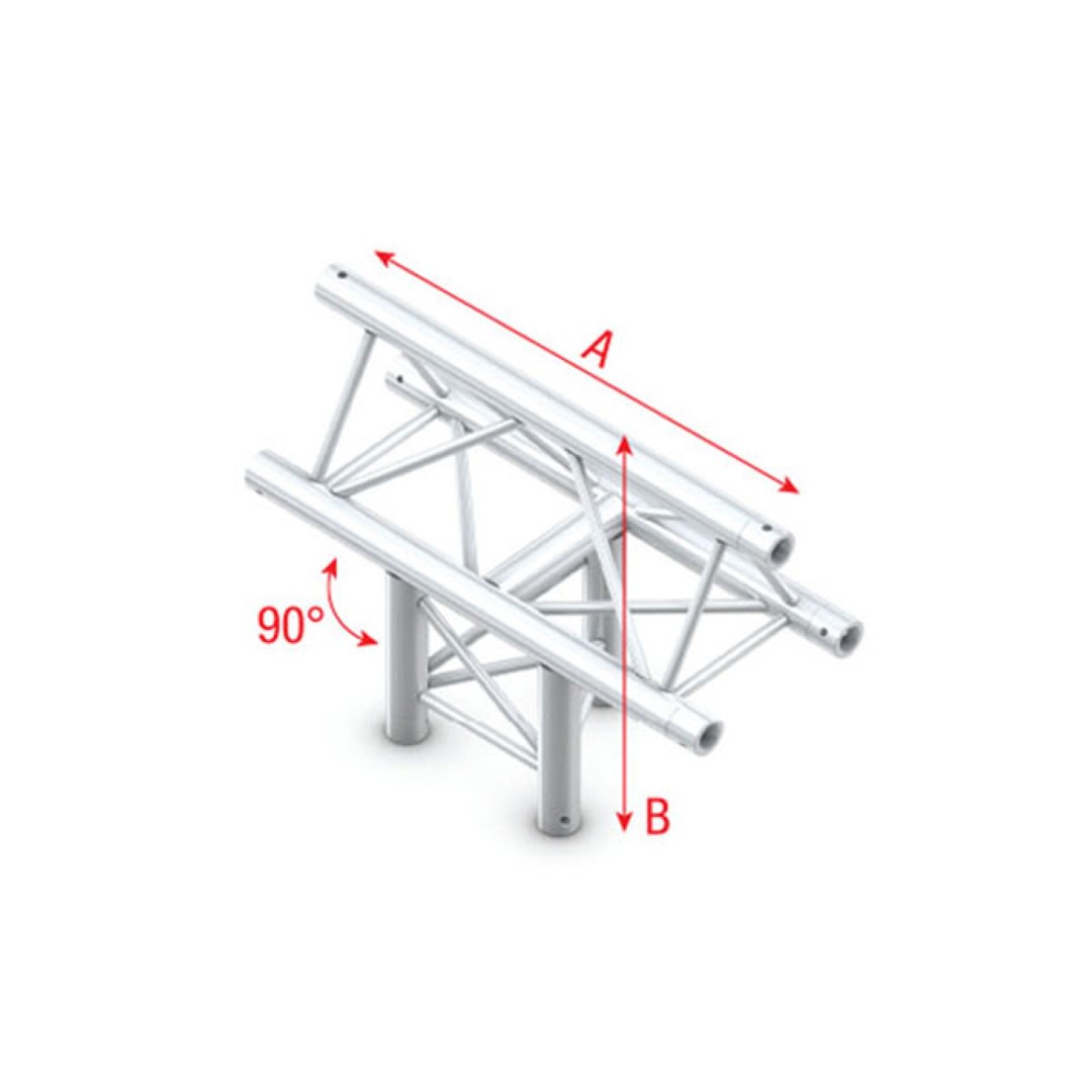 Pro-30 Triangle G Truss - T-Cross vertical - 3-way - apex up - 71 cm ATU35B 