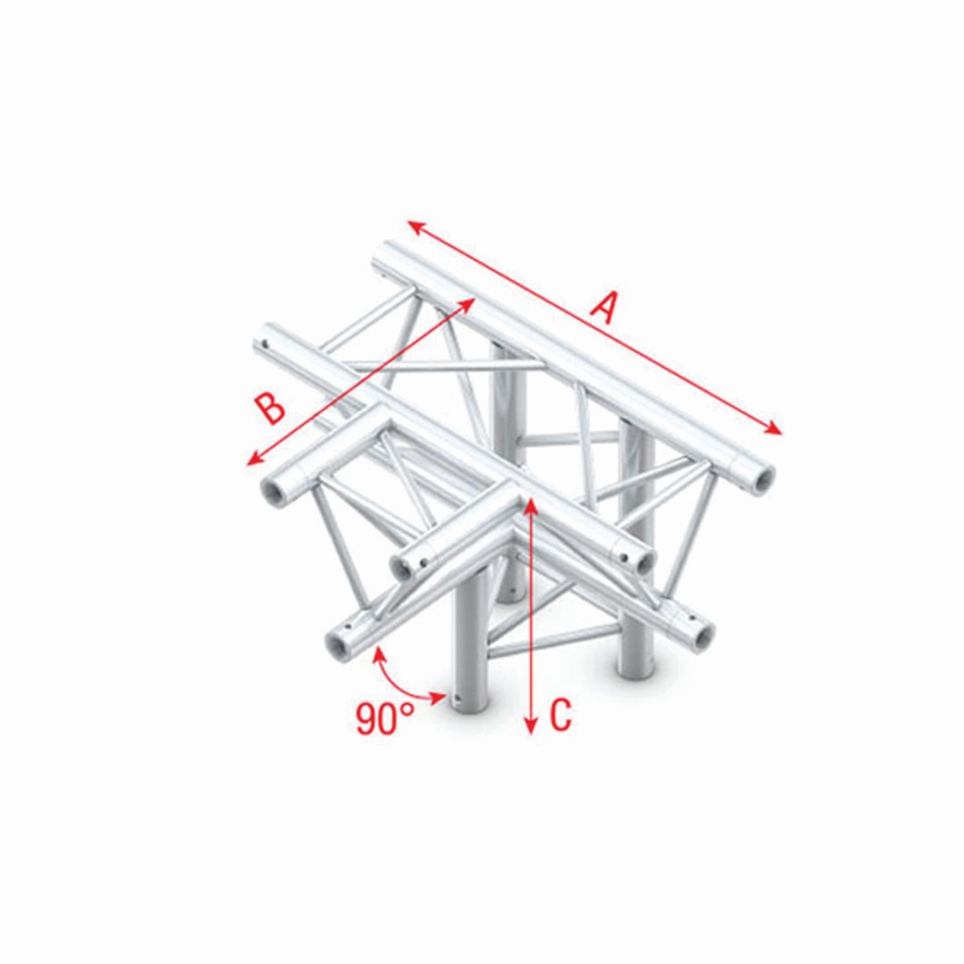 Pro-30 Triangle G Truss - Tstuk + neer  1 ligger onder - 50 cm ATU42
