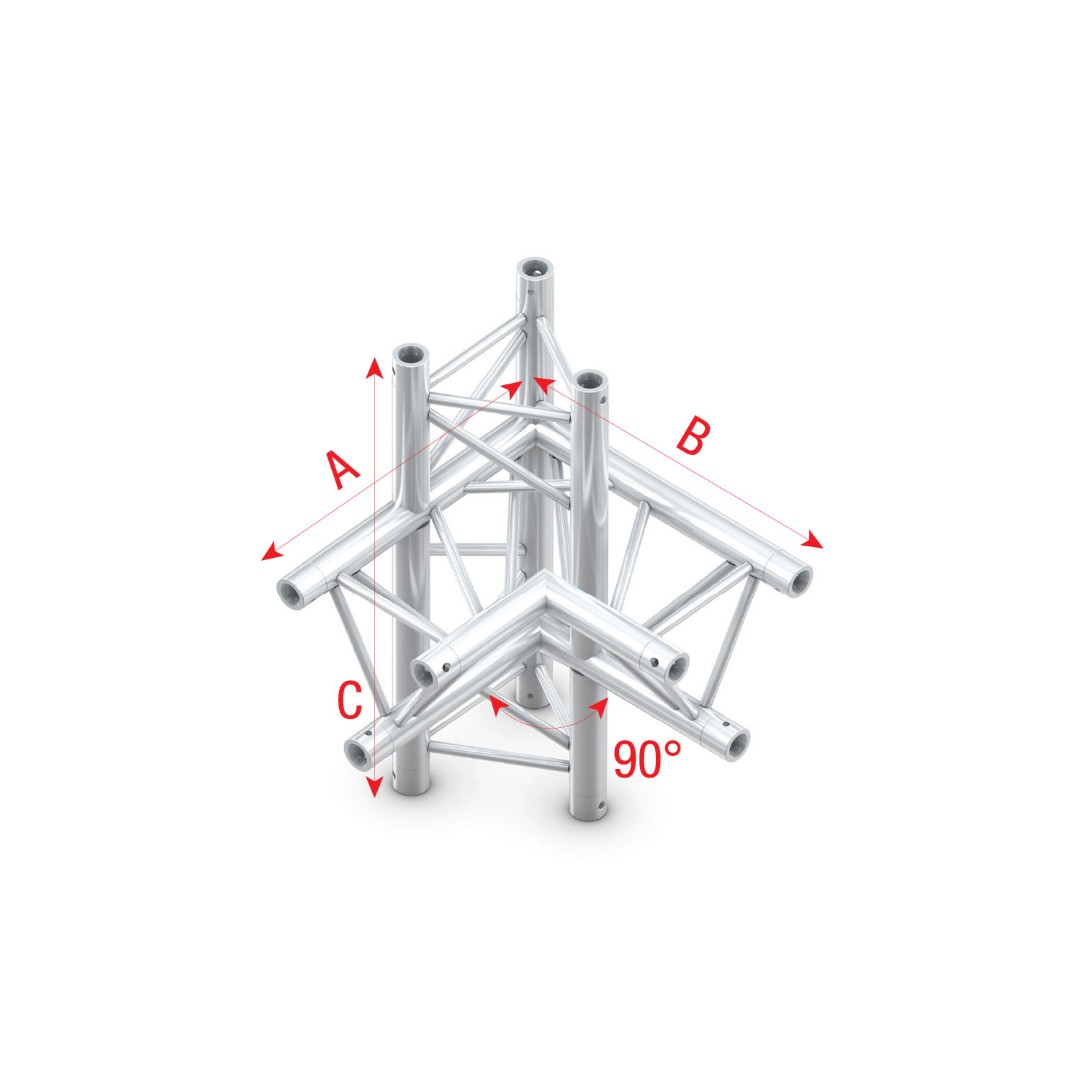 Pro-30 Triangle G Truss - 4weg hoek 1 ligger onder  50 cm ACU44