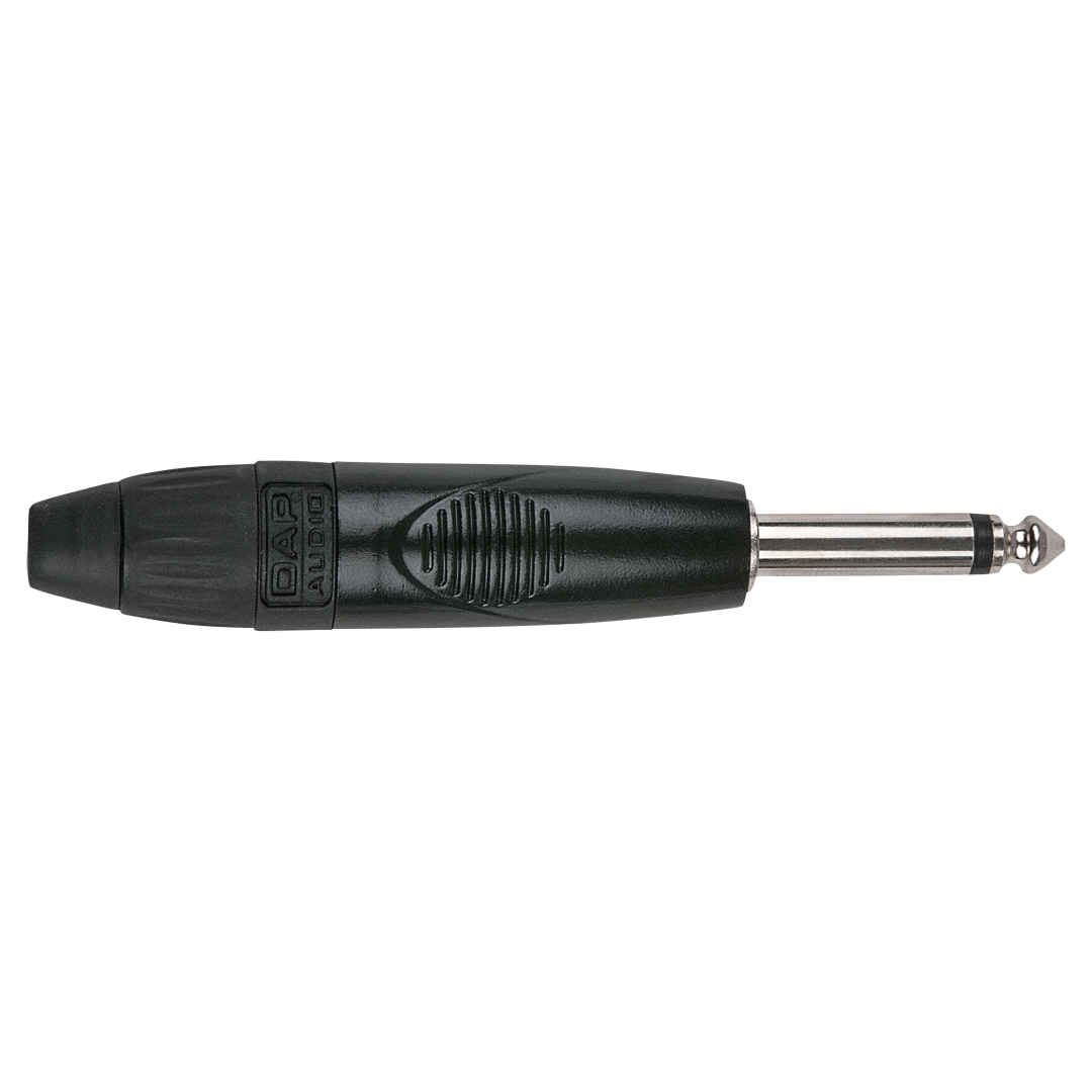 6.3 mm Jack X-type Mono Zwarte behuizing